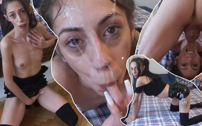 Slutwife Club: Грубий секс з латексним кенді: трах в обличчя Делюкс для худої маленької спінер Кенді Кросс