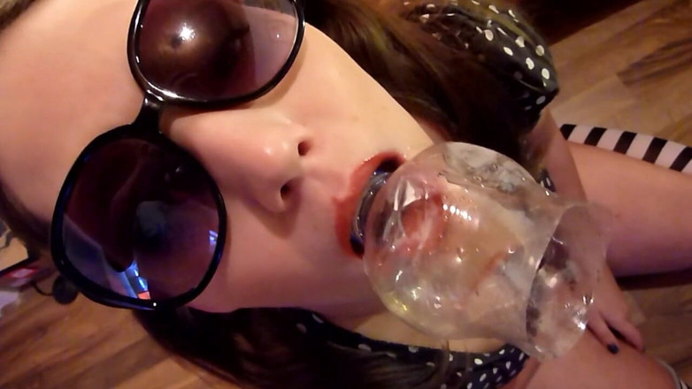 Viktoria Goo: Viktoria Goo - Smoking pigtail teen filled with piss