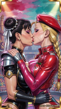 Street Fighter Babes Kissing