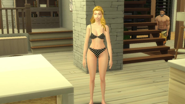 TheBlissfulSimmers: Błogosi simmers zdradzający mąż pieprzy pokojówkę, gdy żona jest w domu