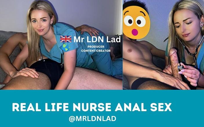 Mr LDN Lad: Anal süchtige echte krankenschwester wird in arsch in uniform gefickt