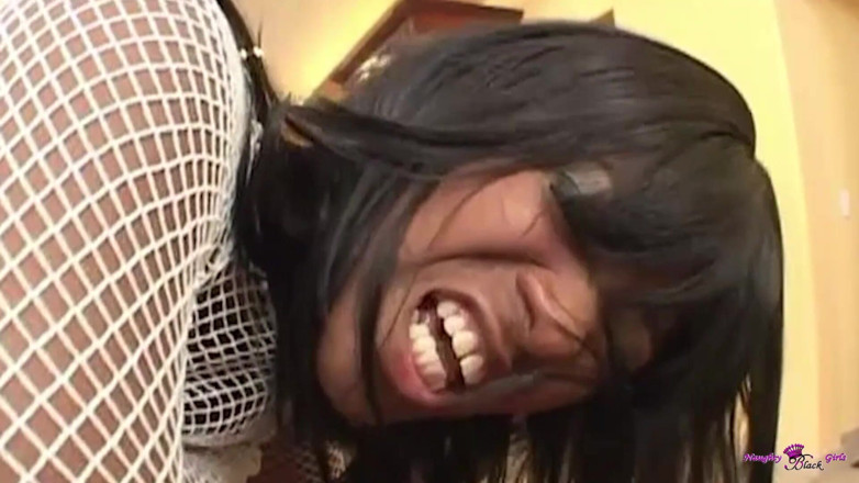 Naughty Black Girls: Kaylani cream skrek så jävla hårt när Manuel Ferrara knullade...