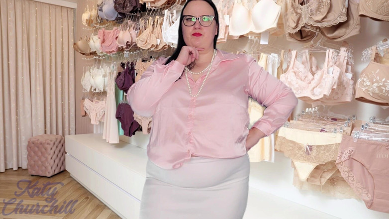 Katy Churchill: Een geheim mietje blootstellen in de lingeriewinkel