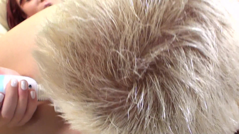 Squirt God: Redhead teen squirts from her hairy pussy!
