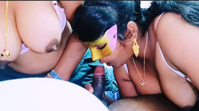Telugu honey lips: Telugu trio matrigna moglie husbend e Bhabi Crezy scopano telugu...