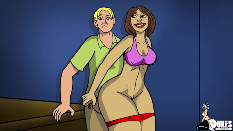 Dukes Hardcore Honeys: En stor byte MILF blir munkavlad och knullad