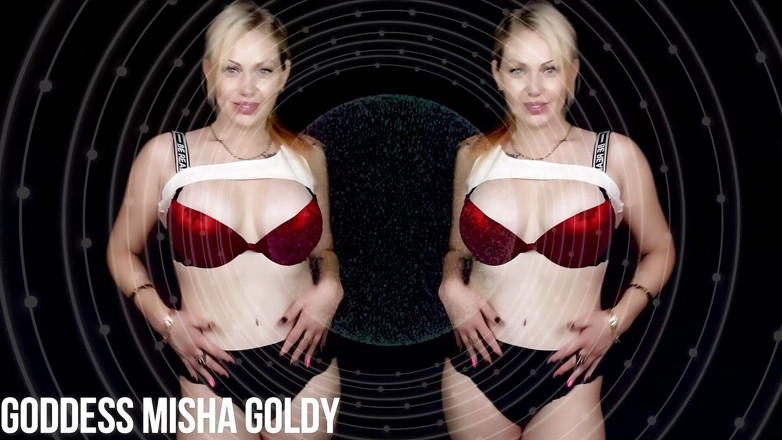 Goddess Misha Goldy: Binge, wichs und werde total dumm für mich!