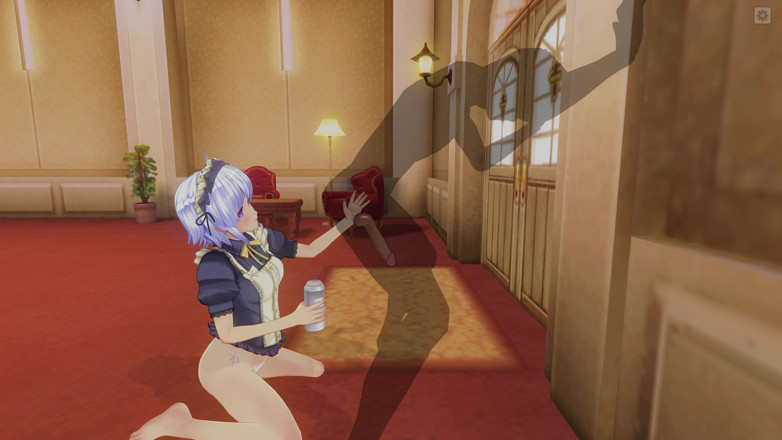 H3DC: 3D HENTAI meid met dikke kont trekt je pik af...