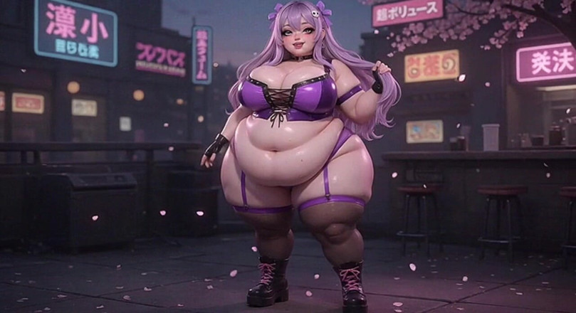 Animate golden: La bbw anime babe scuote il suo culo enorme in...