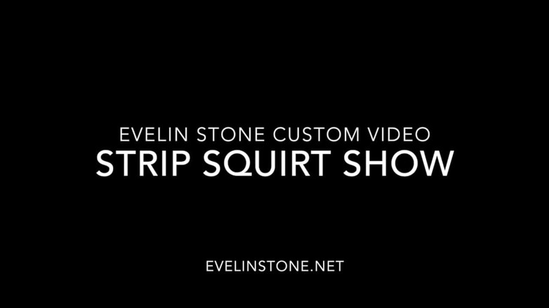 Evelin Stone: Strip-tease en résille, twerking, squirt, masturbation