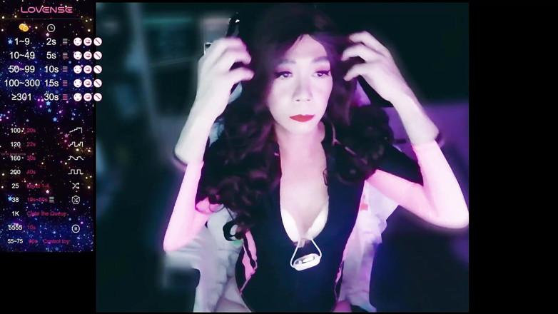 Sophieyuki: 바이브레이터가 내 젖꼭지와 애널을 물고 있는 동안 라이브 스트리밍