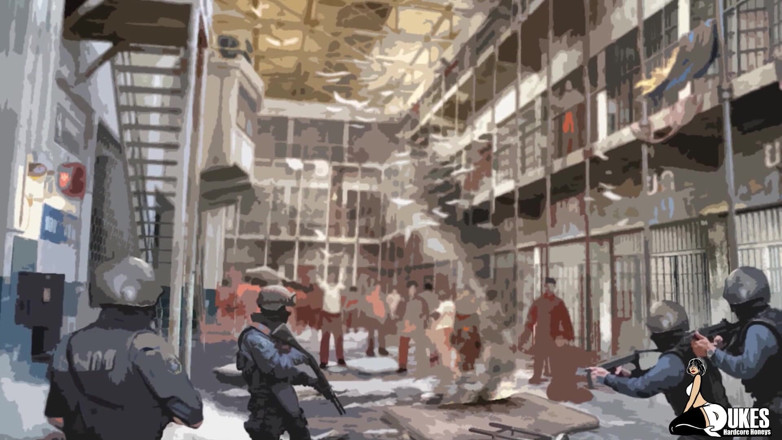Dukes Hardcore Honeys: Black inmate tasting the warden's wifes sweet pussy