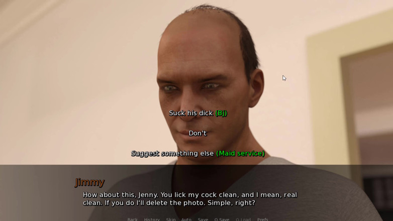 Johannes Gaming: Inside Jennifer - seorang pria tua crot di wajahnya dan ngocok...