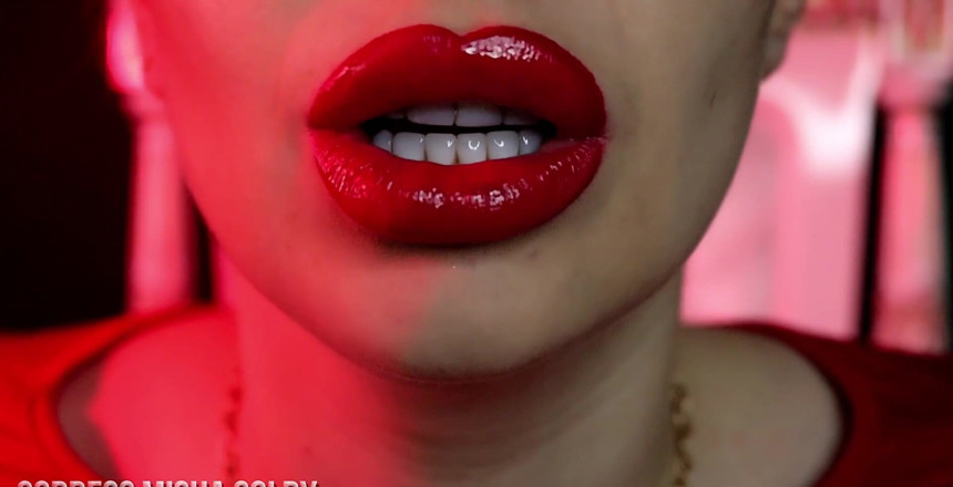 Goddess Misha Goldy: Entrenamiento de adicción a los labios! ¡Hazte totalmente lavado de cerebro!...