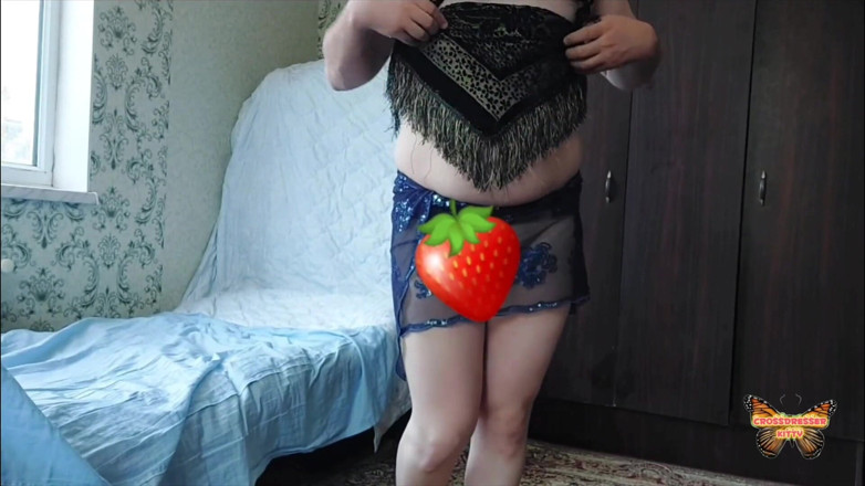 Kitty_Cross: Booty Belly Dancer White Crossdresser Mtf Amator model Młody Yummy...