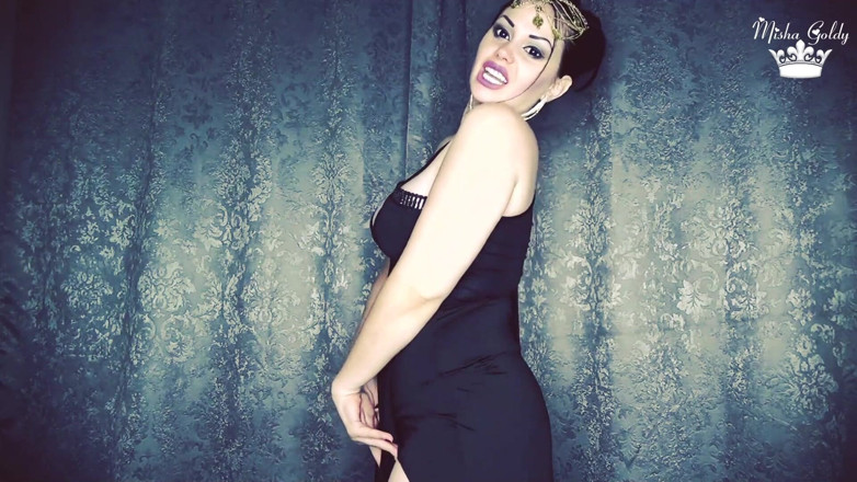 Goddess Misha Goldy: Найкращий оргазм коли-небудь форми темної богині! Кінець 3