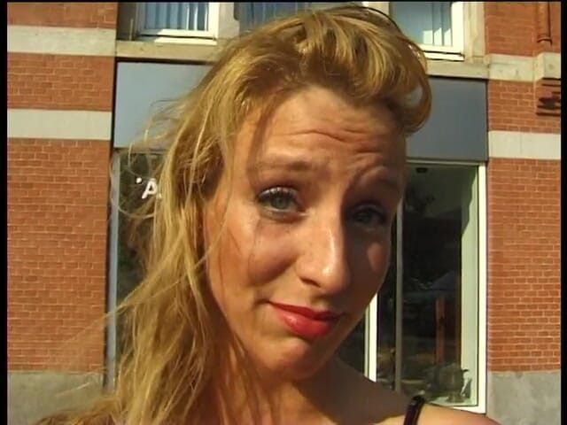 Lucky Cooch: Blonde babe shows amazing natural tits