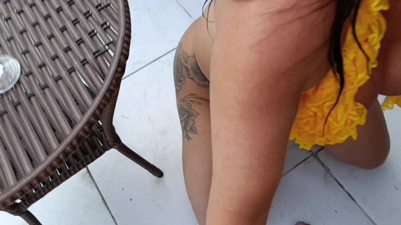 Fatima Denise Campelo de Lima Souza: Sex with Stepson on the Terrace