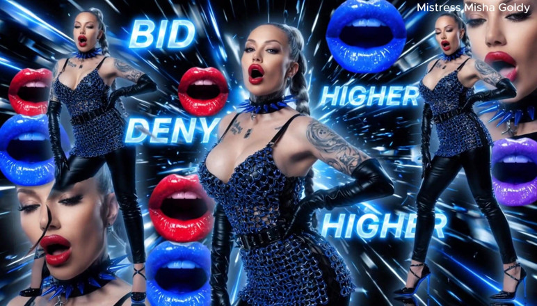 Goddess Misha Goldy: La tua mente sul blocco - fixazione ossessiva all'asta
