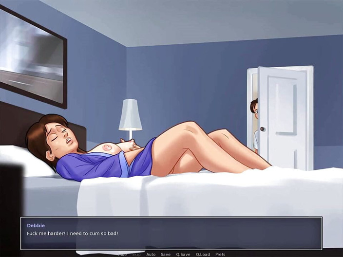 Dirty GamesXxX: SummerTime Saga: падчерица и пасынок застукали их мачеху мастурбацией в ее постели, эпизод 43