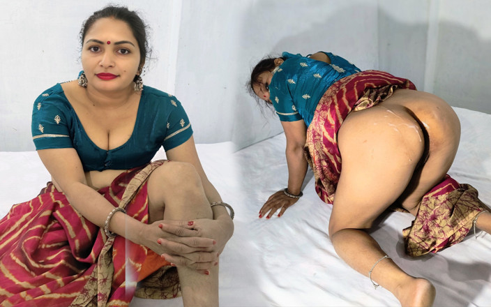 bhabhi_anjali: Une jeune demi-sœur et une belle tatie appliquent de l’huile...