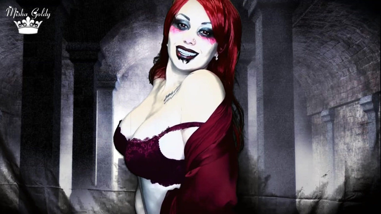 Goddess Misha Goldy: Sborra subito in bocca al demone pericoloso e diventa il...