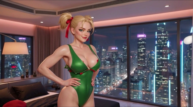 My night collection: Cammy Street Fighter Cosplay Babe Slowly Undressing Her Iconic Green...