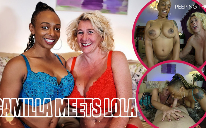 PeepingThom: Trio interracial - Camilla Creampie et Lola Marie