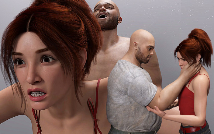 Lustful Gaming: Shy and Sexy Redhead Got Surprise Creampie by a Big...
