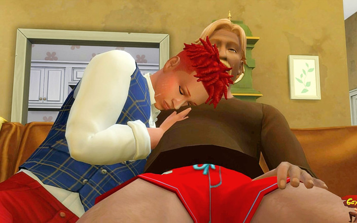 Dirty gay Sims: Il professore arrapato nero scopa ragazzo bianco - episodio 1 - wickedwhims
