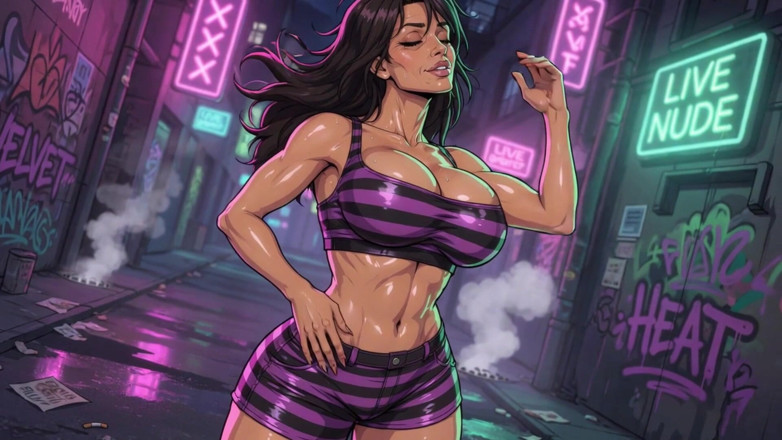Huge Boobs: Smyslné holky škádlí venku