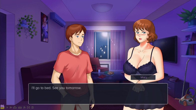 Erotic Games NC: MILF Plaza No13: мастурбация моей милфы-невестки во время Ночи кино - от Eroticgamesnc
