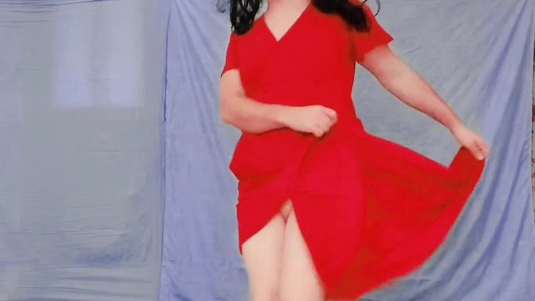 Kitty_Cross: Ladyboy Fitta dansar liten kuk söt het fittacat shemale