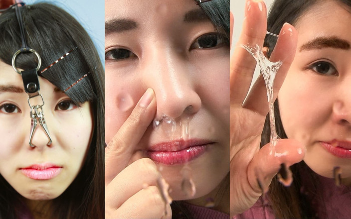 Japan Fetish Fusion: Burun fetişi, amatör ile muhteşem hapşırık patlaması, asami