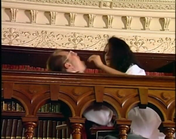 Old Good Porn: Cock hungry brunette joined to anal action for hard dicking
