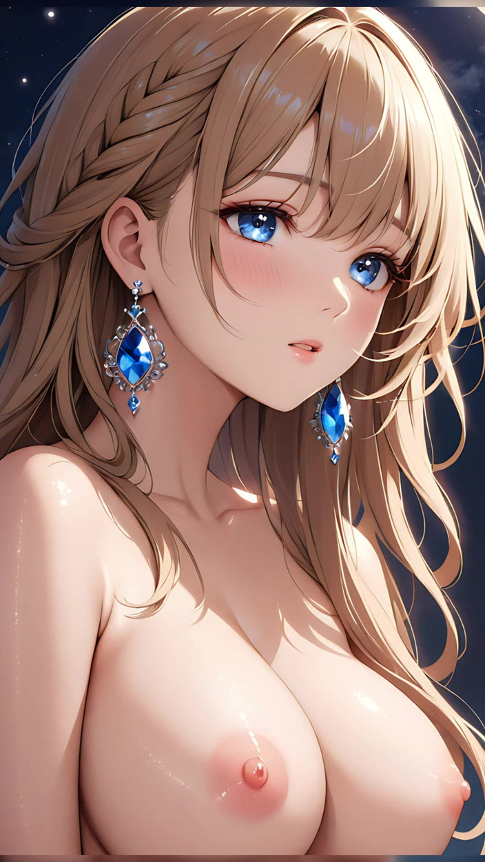 LustRender: Moonlit dreams - gadis ai lagi mandi pakai lunar glow yang...