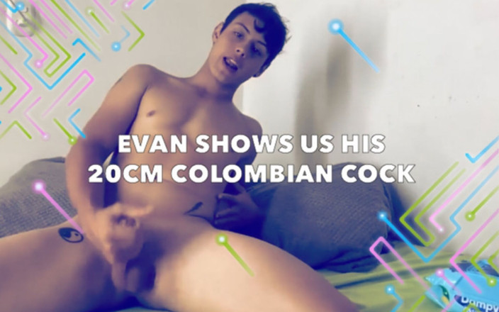 Evan pervert: Evan 向我们展示他的 20 厘米哥伦比亚鸡巴