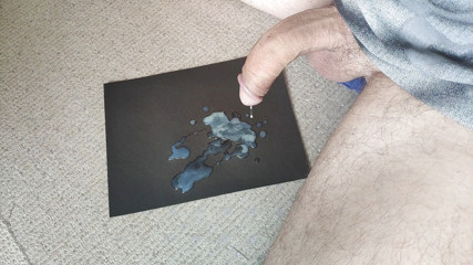 Curved One: Abofeteó el semen de la polla