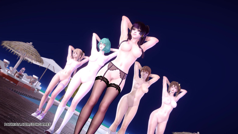 3D-Hentai Games: [MMD] 2 Phut Hon Sexy Nahý tanec Marie Rose Tamaki Misaki...