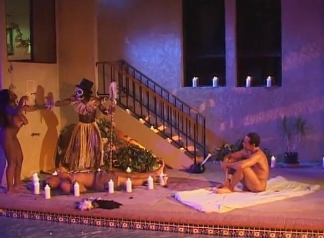 DP Darlings: Ebano con un corpo magnifico scopa due cazzi
