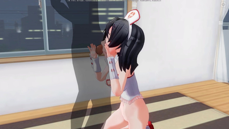 H3DC: Une infirmière mince hentai en 3D taille une pipe à un patient