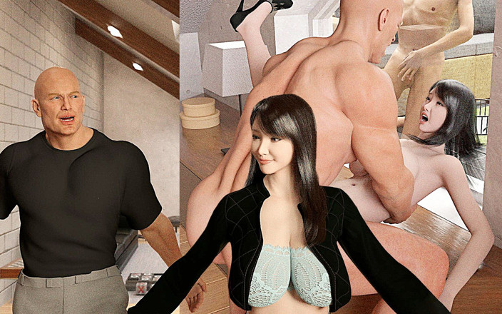 Lustful Gaming: Une salope asiatique se fait dominer par un gros mec...