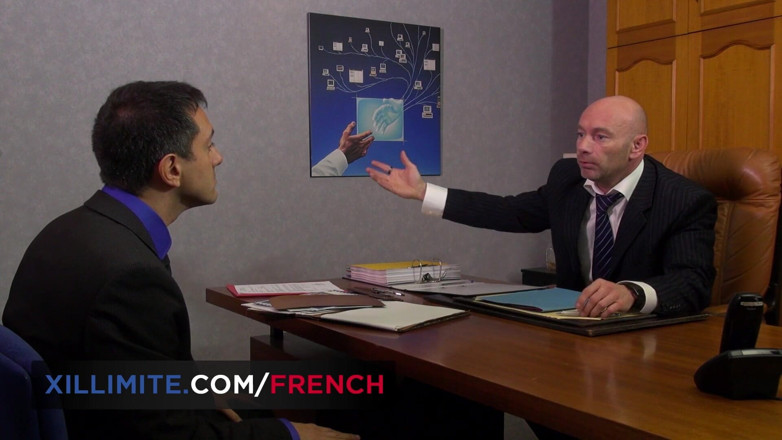 French girls at work: Sabrina Sweet francesa tetona follada por el jefe