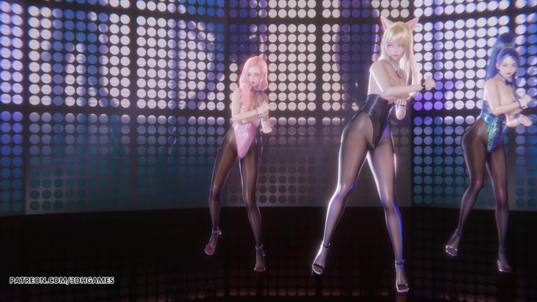 3D-Hentai Games: [mmd] Laysha - Party Tonight Ahri Seraphine Kaisa Sexy Striptýz League...