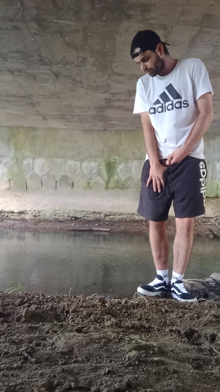 jerkofflover: Playing with My Pet Under the Bridge