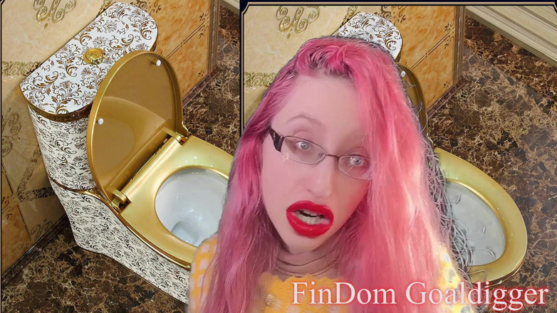 FinDom Goaldigger: Transformation de servante de toilette !