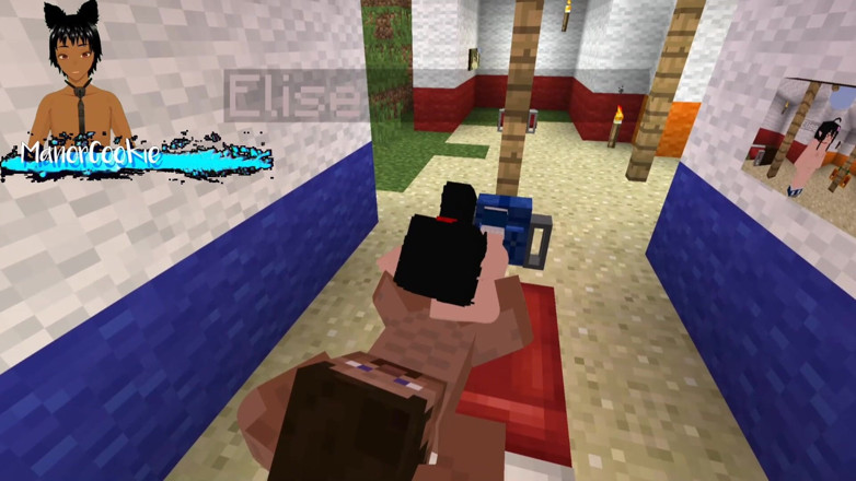 Manor Cookie: Minecraft Jenny mod Fapcraft Elise всегда имеет ее рот открытым для хуя