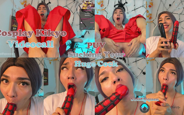 Sofi_elfqueen: Puv cosplay kikio lagi asik nyepong kontol besarmu