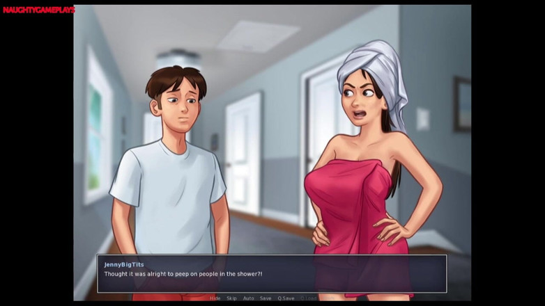 Naughty gameplays: Zboczony koleś nie może pomóc być napalony - Saga Summertime 01 autorstwa...