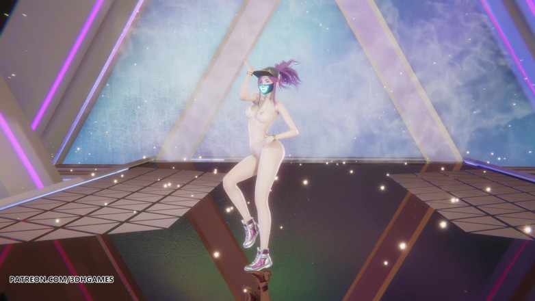3D-Hentai Games: [mmd] Aespa - Supernova Akali Sexy Nahý tanec League of Legends...